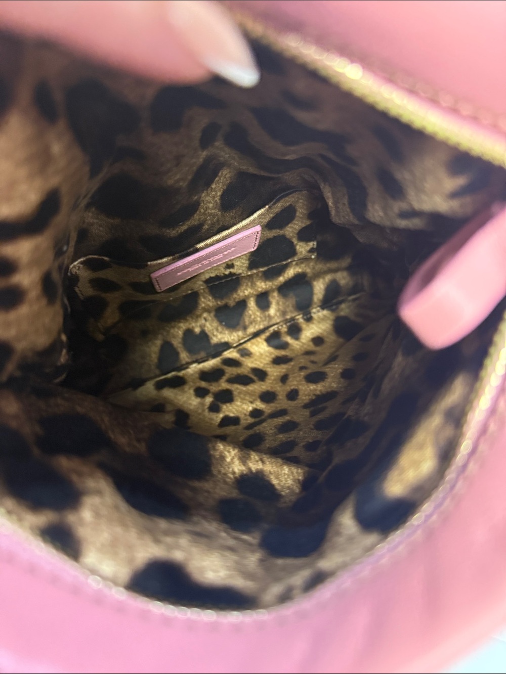 Dolce & Gabbana Nappa Piuma Rosa Lambskin Mini Baguette Bag - Picture 12 of 13